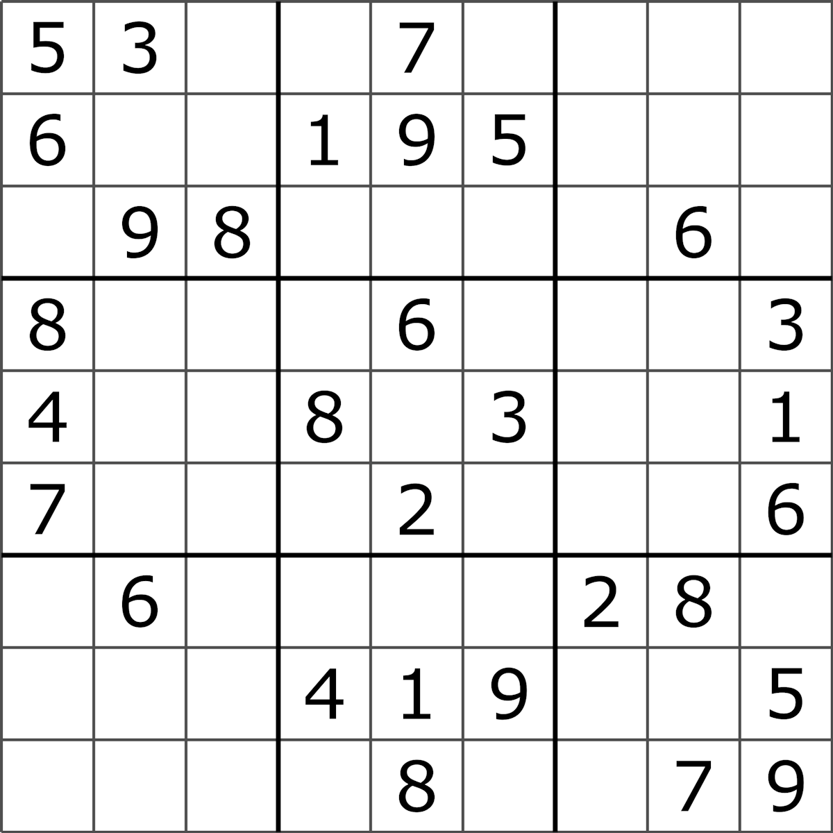 Sudoku puzzler Sudoku